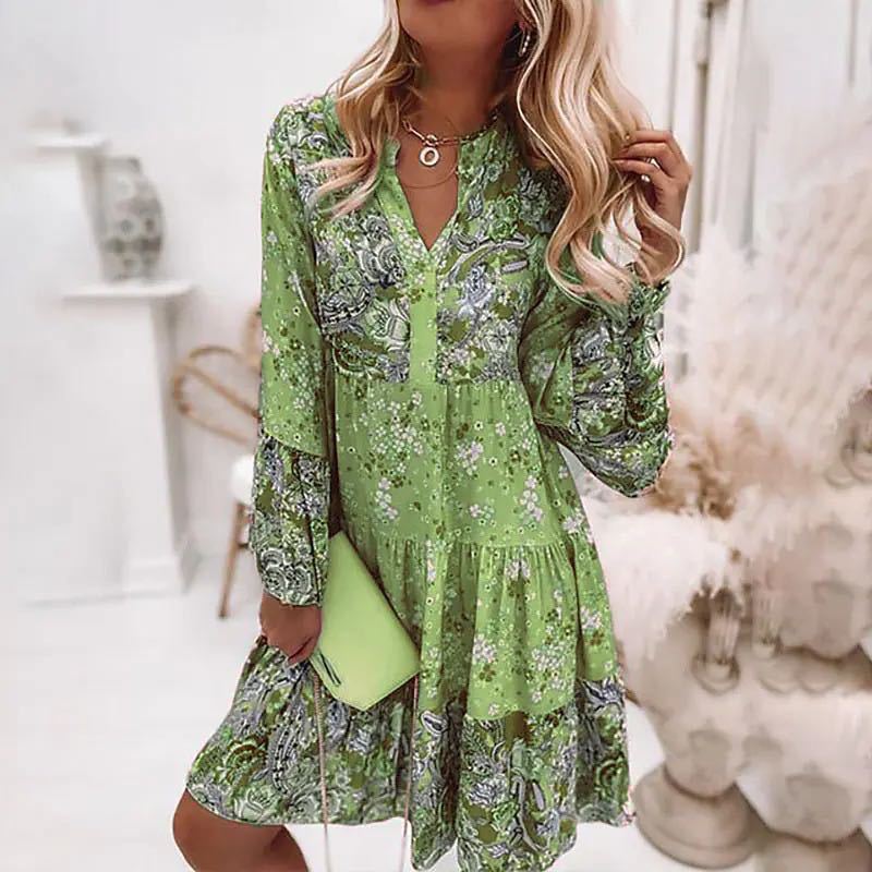 Casual Floral Print Dresses Fo - огляд і ціна Summer Zara