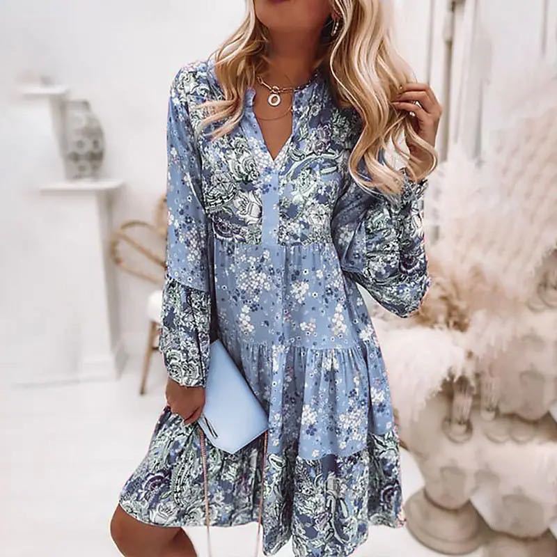 Casual Floral Print Dresses Fo - огляд і ціна Summer Zara