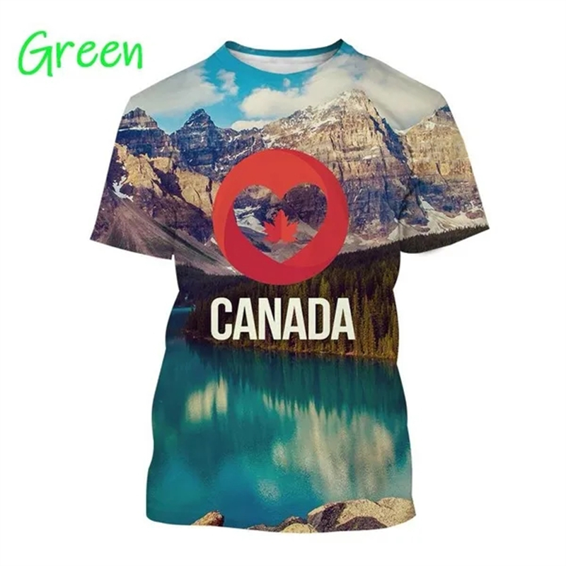 I Love Canada Flag Graphic T S - огляд і ціна Summer Clothing Women Canada
